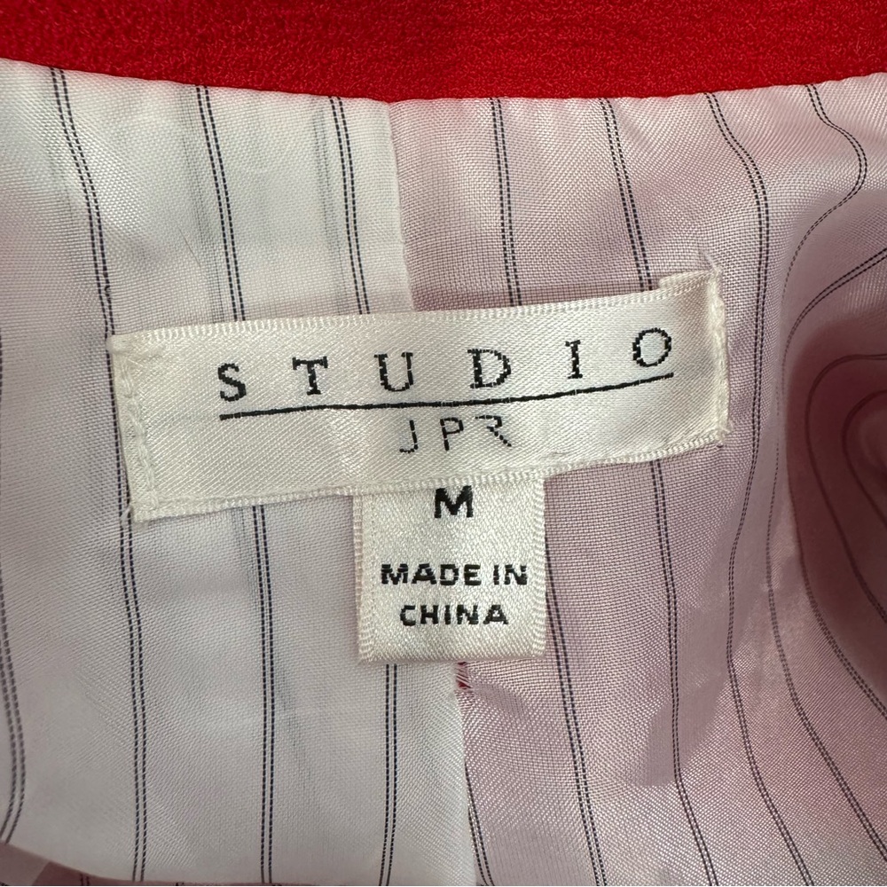 Studio JPR Red Textured Blazer - Picture 9 of 11